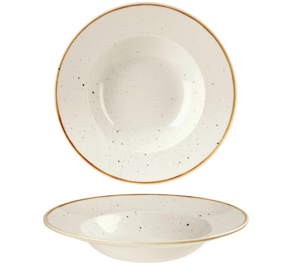 Stonecast Barley White Teller tief Fahne 28cm