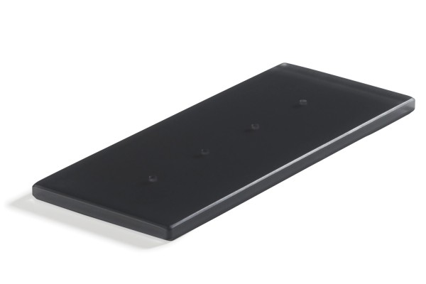 Ice Tablett mit 4 Löcher 25.5x10cm anthrazit Nacryl