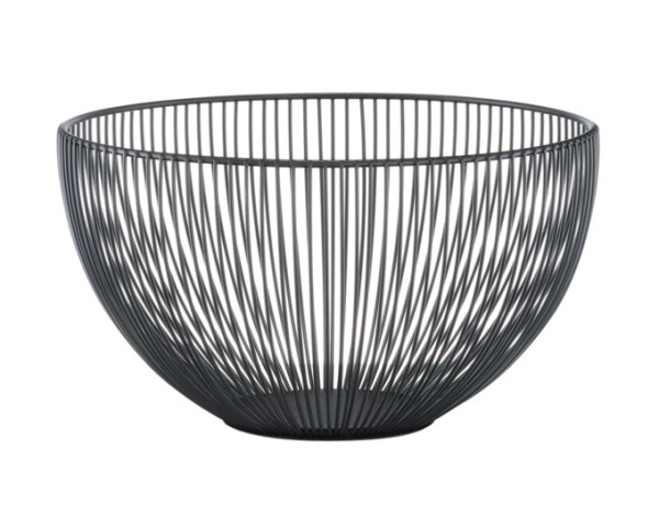 Fruchtkorb Metall schwarzø25cm