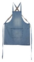 Schürze Hosenträger wash. blue
