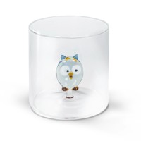 Glas aus Borosilikat 250ml Eule