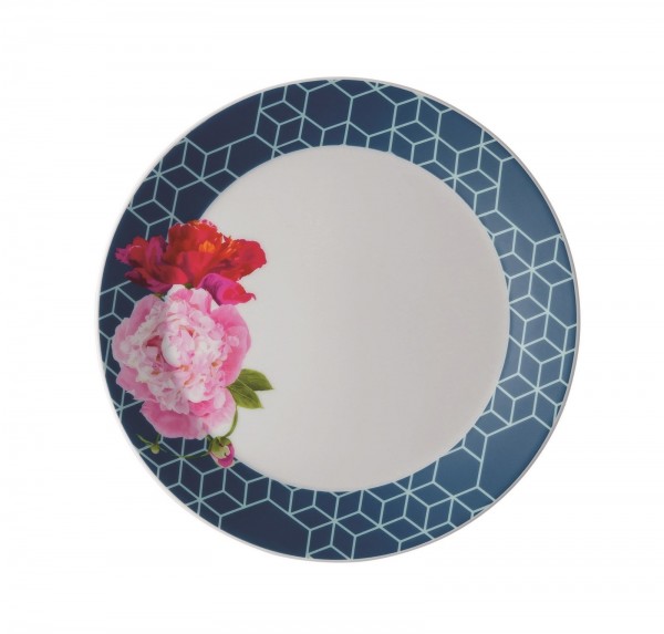 TRIC/Vivid Blue Floral Frühstücksteller 22 cm