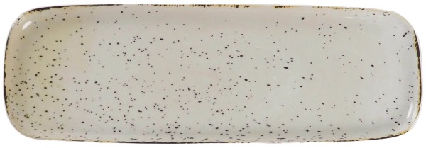 Rustico Platte rechteckig 37x13cm weiss