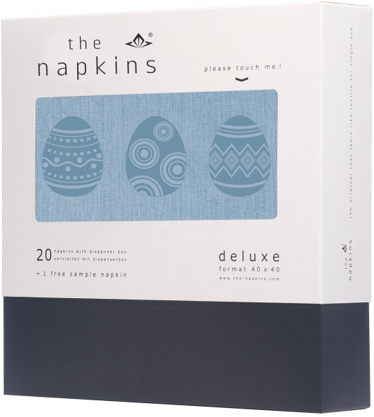 Serviette 40x40cm, cool blue Eggs, 20 pcs