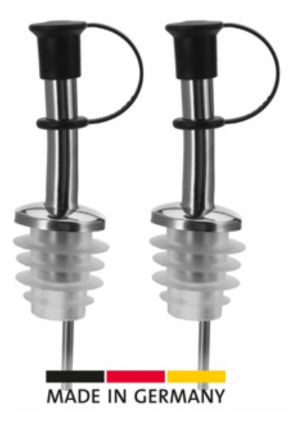 2 Stk. Ausgiesser Inox Standard Silikonkorken