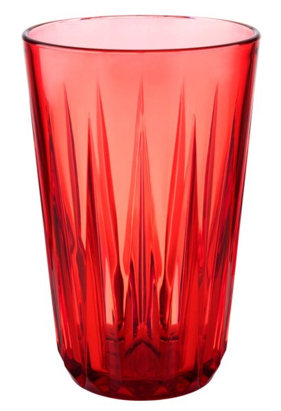 Trinkbecher Crystal rot D8cm H12.5cm, 300ml