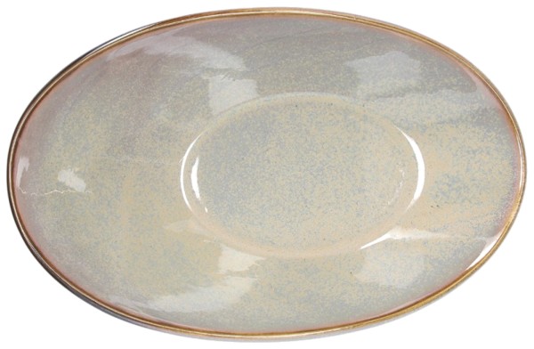 JAP Schüssel oval 31.5x20cm braun