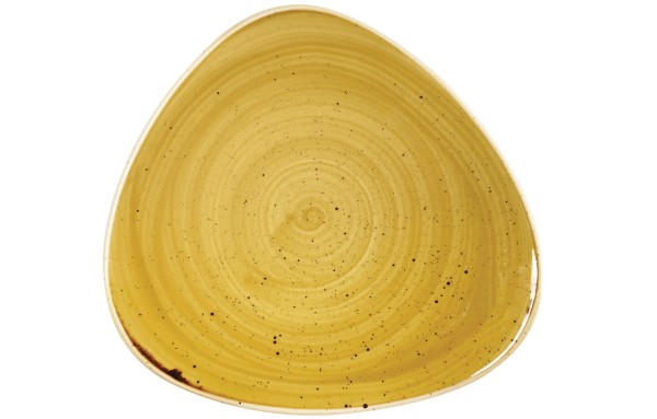 Stonecast Mustard Triangel Teller flach 31.1cm