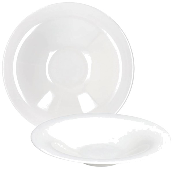 Silk Gourmet Teller tief D23cm weiß