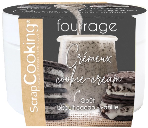 Pralinépaste Creamy cookies & cream 200g