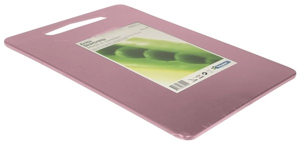 Schneidebrett Anita 35x25x0.7cm mit Griffloch pink