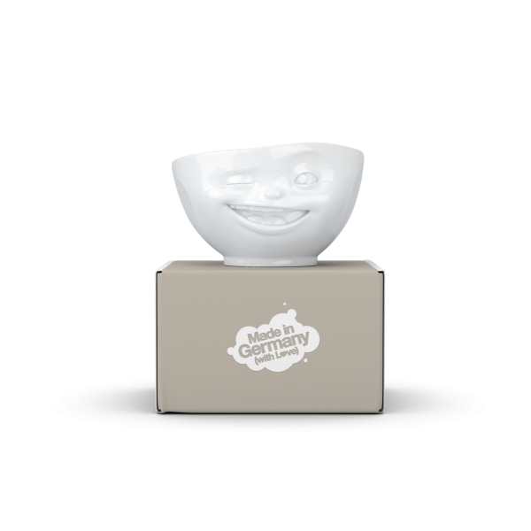 Schale 500ml, zwinkernd, weiß 500ml