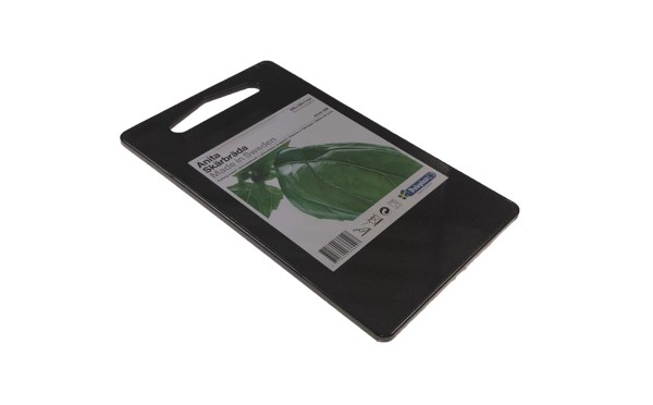 Schneidebrett Anita 25x15x0.7cm mit Griffloch schwarz