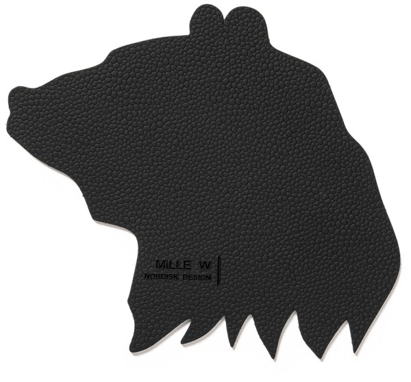 Untersetzer bär schwarz