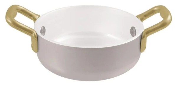 Stielkasserole beschichtet D10cm H4cm 0.3l Alu weiss