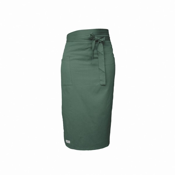 Schürze 100x38cm dark green Biobaumwolle