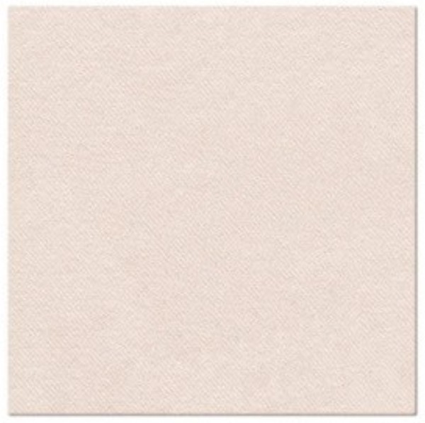 Servietten Dinner 50x Monocolor beige, 40x40cm