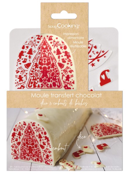 Rouladen Endkappe Weihnachten Schokogeschmack rot