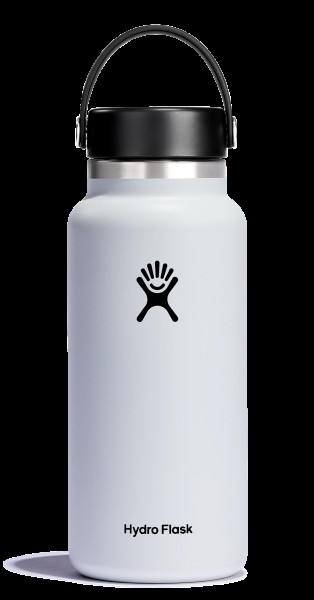 Trinkflasche Wide Flex Deckel 945ml weiss