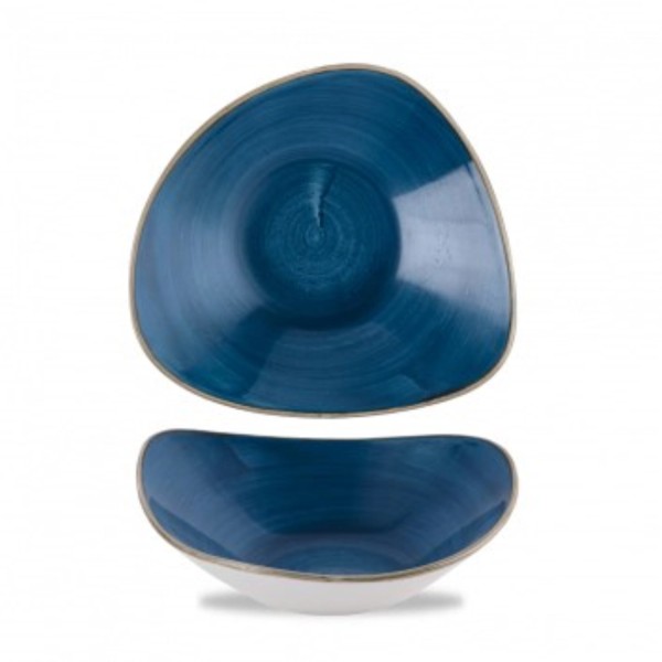 Stonecast Java Blue Triangel Schüssel 23.5cm