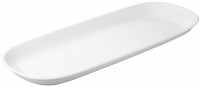 2x Auflaufform oval, 54x12x3.5 cm, weiss