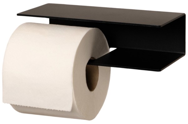 Toilettenpapierhalter links schwarz