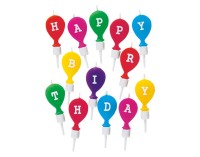 Kerzen Happy Birthday 13tlg
