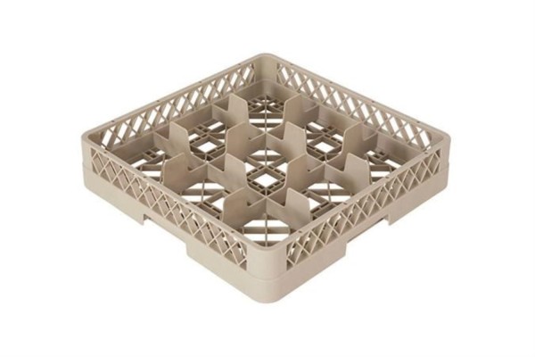 Gläserkorb 9 Fä Glas D11.5 bis 15cm H max 8.5cm beige