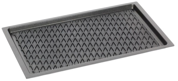 Bratplatte GN 1/1, H2cm mit Rautenmuster ohne Griffe