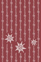 EDELWEISS ALLOVER kitchen towel KULTSCHTOFF bordeaux