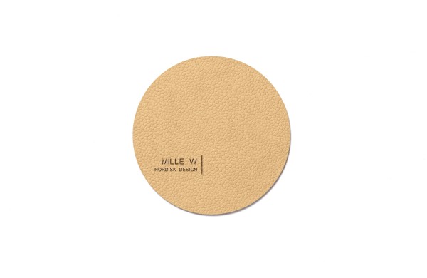 Untersetzer rund beige