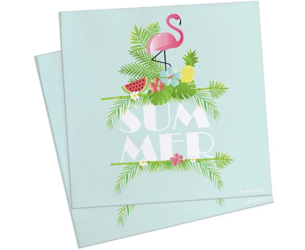 20er Set Papierservietten Sommer 33x33cm