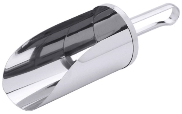 Mehlschaufel Edelstahl 40cm SchaufelØ 15cm, Schaufellänge 26