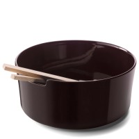 Collective Salatschale D26cm mit Besteck Esche mocha