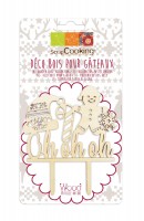 Kuchentopper Holz "Oh oh oh"