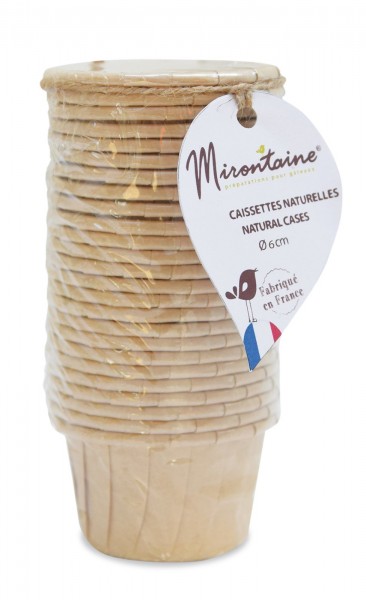 25 Mini Backformen Papier, Ø 6 cm