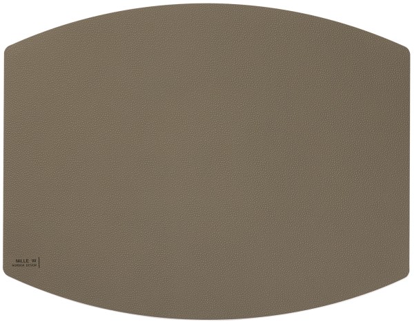 Tischset 45x35cm oval grau