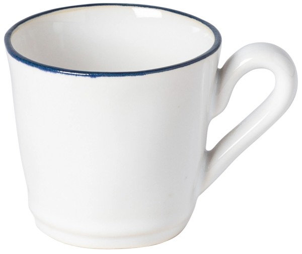 Beja Kaffeetasse 8.7x6.5 H5.9cm 8cl weiss-blau