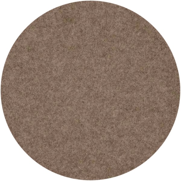Wollfilz Untersetzer Braun Melange rund D20cm