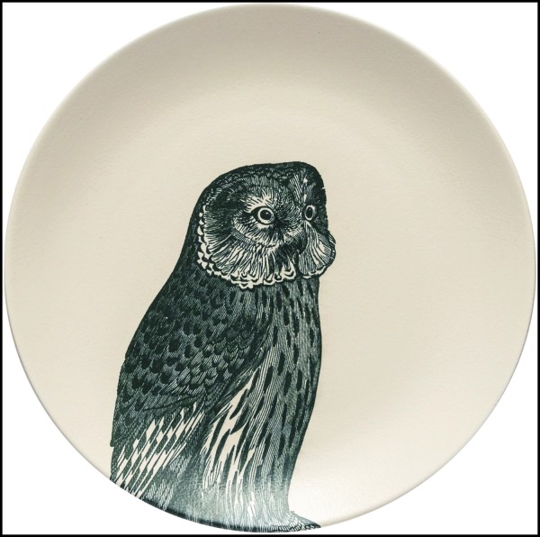 Elements Teller D21.6cm H2.8cm Eule