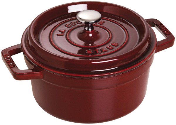 Cocotte 18cm, rund, Grenadine-Rot, Gusseisen 1.7l