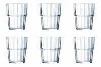 6er Set Norvege Trinkglas stapelbar 0.2lt