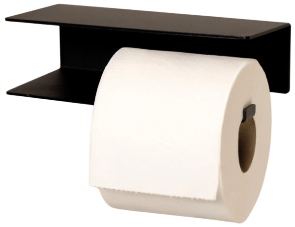 Toilettenpapierhalter rechts schwarz