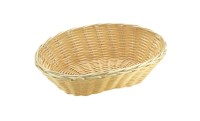 Basic Brot und Obstkorb oval 18x12cm, H7cm Natur PP