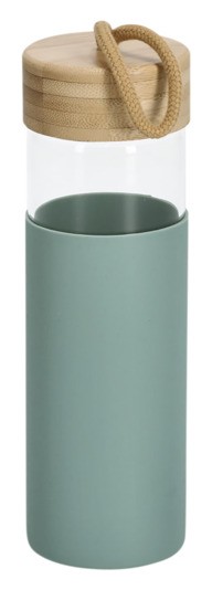 Trinkflasche m.Silikon.grün