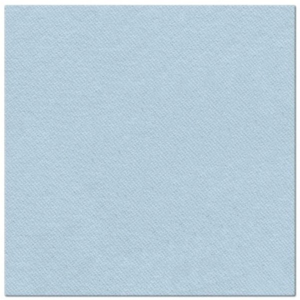 Servietten Dinner 50x Monocolor light blue, 40x40cm