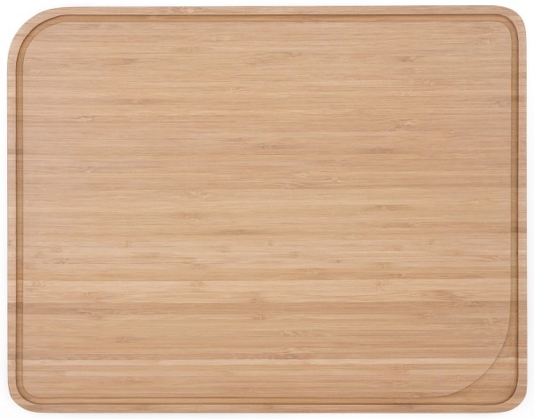 Schneidebrett mit Saftrille 37x29cm Bambus
