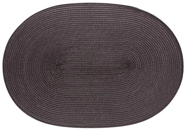 Tischset oval anthrazit 45x31cm