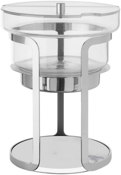 Decò Obstsalat-/Joghurtbehälter 3L edelstahl marmor