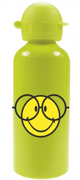 Smiley Flasche Emoticon grün, Aluminium, 60cl